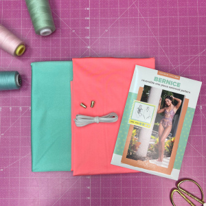 Bernice Reversible Sewing Kit with Printed Pattern